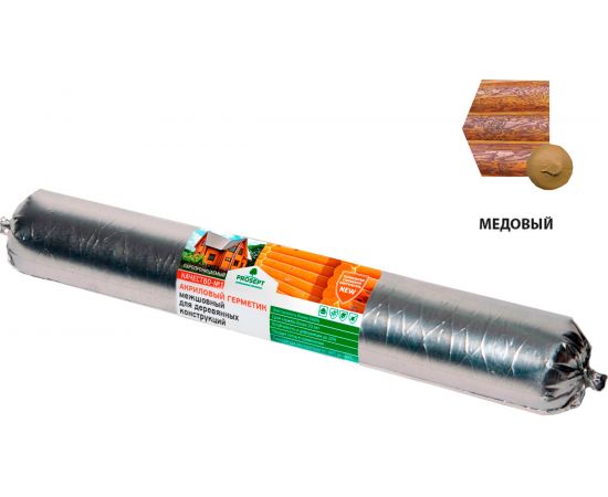 Акриловый герметик ТЕПЛЫЙ ШОВ Медовый 0,6 л PROSEPT 0024-06м 