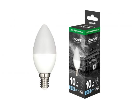 Светодиодная лампа ECON LED CN 10Вт E14 6500K B35 ES 7210012 