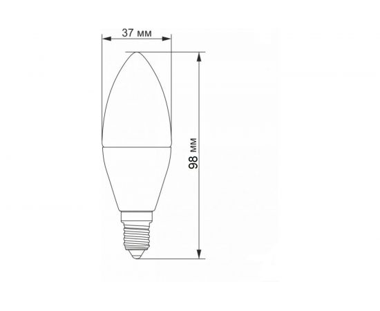 Светодиодная лампа ECON LED CN 10Вт E14 6500K B35 ES 7210012 – изображение 2