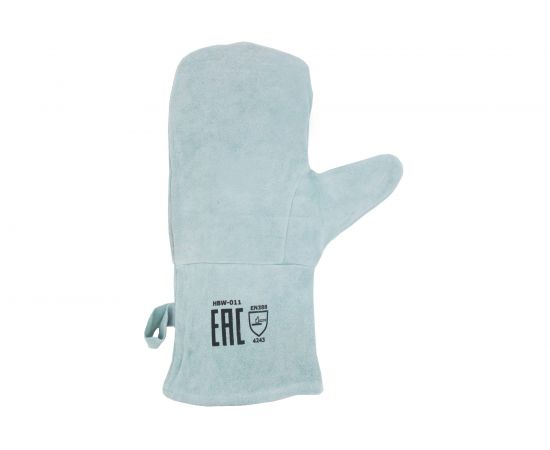 Спилковые двупалые рукавицы сварщика Optima HBW-011 – изображение 2