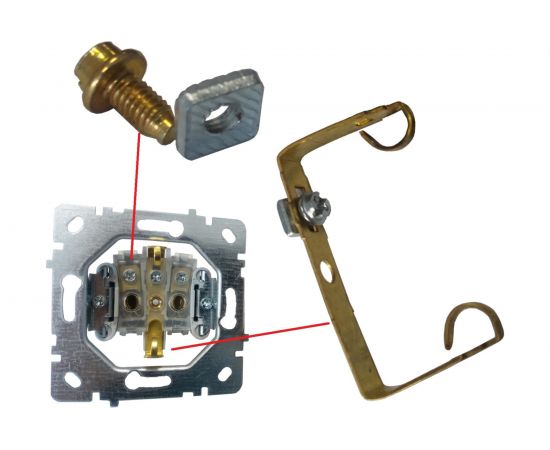 Механизм розетки NILSON 1СП з/к серебро Touran/Alegra metallic 24130417 – изображение 2