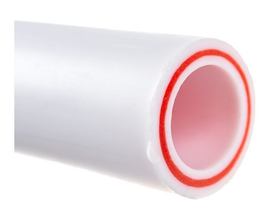 Труба VALFEX PP-R белая, армированная стекловолокном, 25х4.2 мм, 2 м, Т 90°С Ру25 SDR6 101060252 033-2477 – изображение 2
