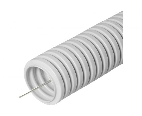 Гофрированная труба Промрукав ПВХ легкая 350 Н серая с зондом д16 PR.011631М25 – изображение 2