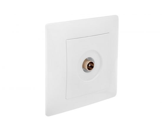 Антенная розетка GUSI ELECTRIC Bravo одинарная, СУ, белый С10А1-001-СБ – изображение 2