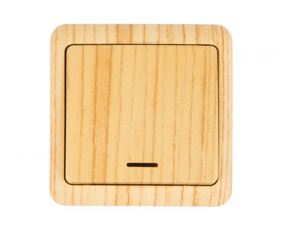 Выключатель Lezard VIOLA с подсветкой, белёный дуб 751-5200-111 – изображение 2