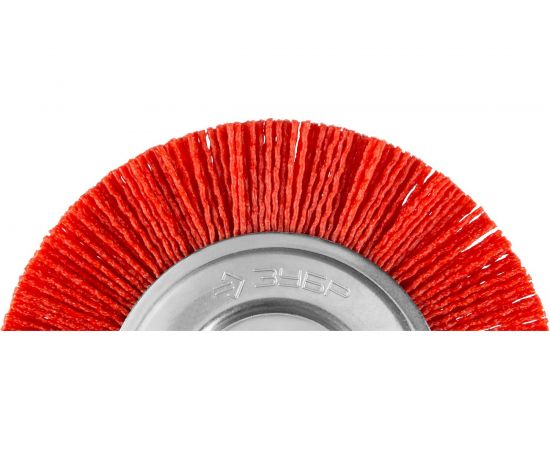 Щетка дисковая ПРОФЕССИОНАЛ (38 мм; 1.2 мм; нейлоновая проволока с абразивным покрытием) для дрели Зубр 35161-038_z02 – изображение 2