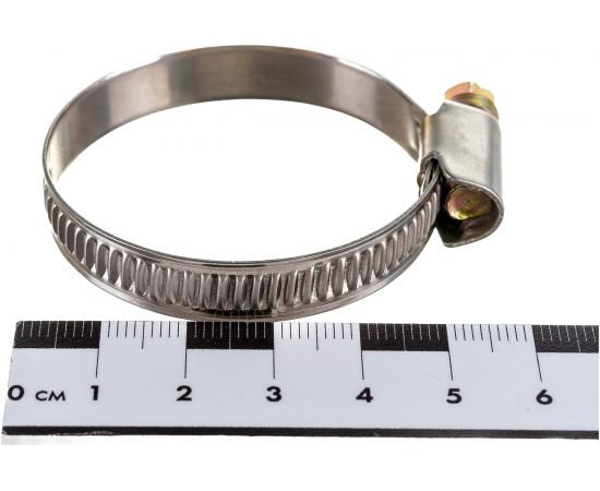 Обжимной хомут FIT IT нержавеющая сталь 26-44 мм 64282 – изображение 3