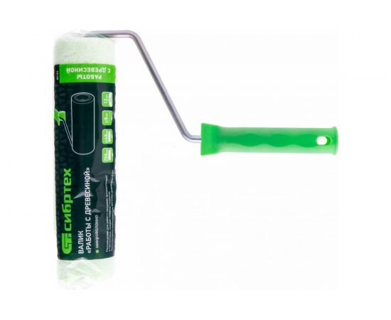 Валик 250 мм, ворс 12 мм, D - 48 мм, D ручки - 8 мм СИБРТЕХ Работы с древесиной 80183 – изображение 3