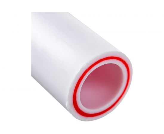 Труба VALFEX PP-R белая, армированная стекловолокном, 25х4.2 мм, 2 м, Т 90°С Ру25 SDR6 101060252 033-2477 – изображение 3