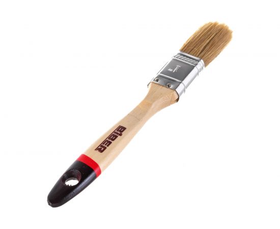 Кисть Суприм (флейцевая, натуральная щетина, деревянная рукоятка) 25мм Biber 31132 тов-002013 – изображение 3