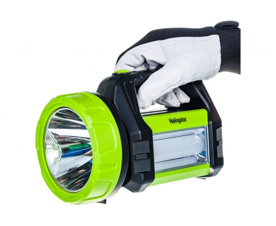 Фонарь Navigator, NPT-SP18-ACCU, прожектор/кемпер, 1LED, 5Вт+20LED, 10Вт, 250лм, АКБ 2Ач 14032 – изображение 3