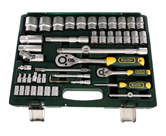 Набор торцовых головок 1/2"", 1/4"", 95шт Kraftool EXPERT QUALITAT 27883-H95_z02 – изображение 3