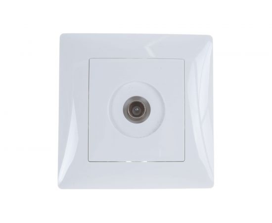 Антенная розетка GUSI ELECTRIC Bravo одинарная, СУ, белый С10А1-001-СБ – изображение 3