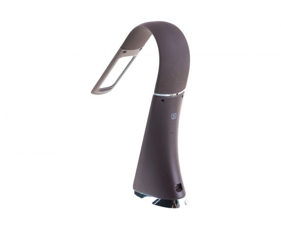 Настольный светильник с часами Uniel 5W TLD-542 Brown/LED/300Lm/5000K/Dimmer UL-00001817 – изображение 4