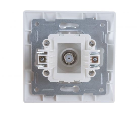 Антенная розетка GUSI ELECTRIC Bravo одинарная, СУ, белый С10А1-001-СБ – изображение 4
