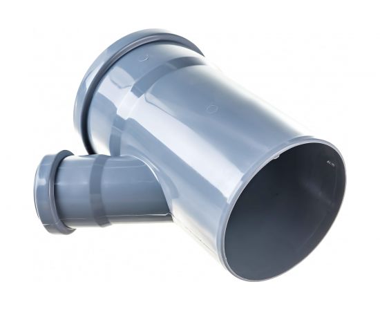 Канализационный тройник RTP D 110х50 мм, 45 град, серый 11433 – изображение 4