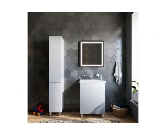 Настенное зеркало AM.PM Gem с LED-подсветкой по периметру, 65 см M91AMOX0651WG – изображение 4