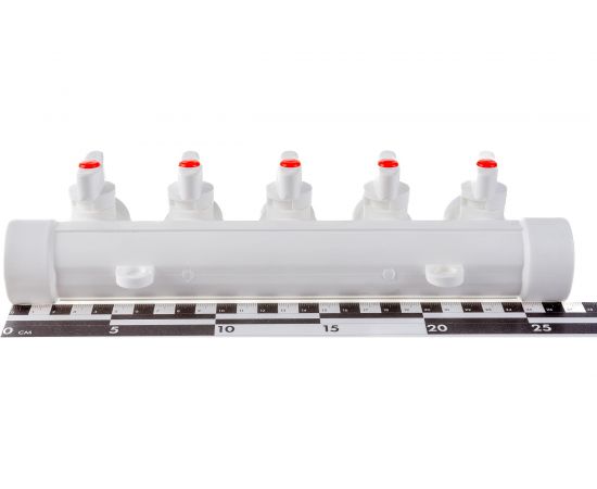 Коллектор с шаровыми кранами LAMMIN PPR ВР 32х1/2х5 Lm31082515032 – изображение 4