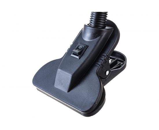 Настольный светильник с прищепкой, черный 230В, 60Вт, E27, ЛОН Ultraflash UF-320P C02 12371 – изображение 4