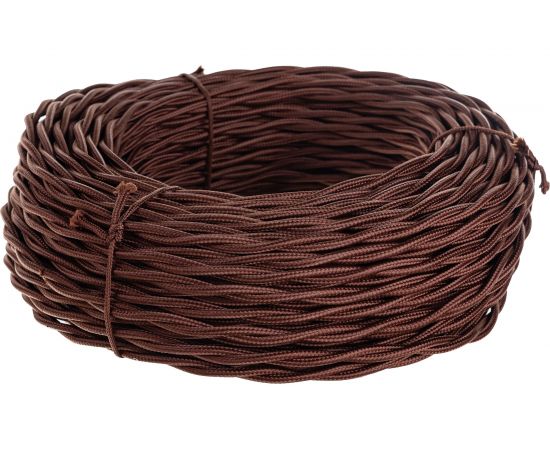 Витой провод Retrika, ретро 2х1.5 коричневый, 50м RP-21502 