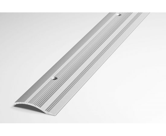 Порог разноуровневый алюминиевый (39,4 мм, 0,9 м, порошковое покрытие, Серебро) ЛУКА 00000002308 