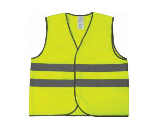 Сигнальный жилет ГРАНДМАСТЕР ГОСТ, 2 светоотражающие полосы, лимонный, XL 52-54, 610834 