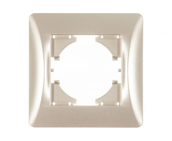 Рамка GUSI ELECTRIC Ugra 1-местная, цвет шампань С1110-027 