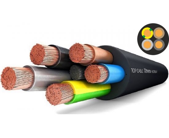 Силовой гибкий кабель H07RN-F 4х1,5 Top Cable XTREM 20 метров 3004001MR20RU 