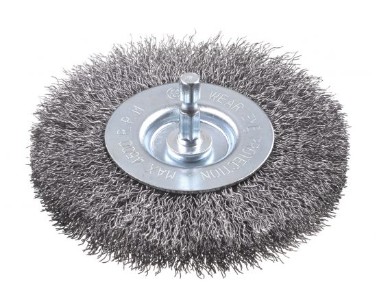 Щетка плоская для дрели жесткая, 100 мм, 0,3 мм KWB 607930 
