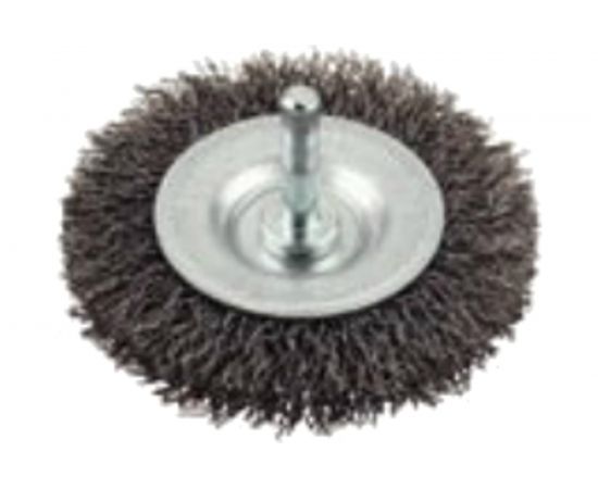 Щетка плоская (75 мм; хвостовик 6 мм; грубая) KWB 6078-30 