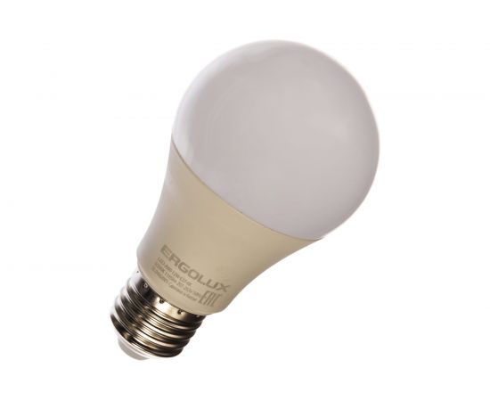 Электрическая светодиодная лампа Ergolux LED-A60-12W-E27-6K ЛОН 12Вт E27 6500K 172-265В 12880 