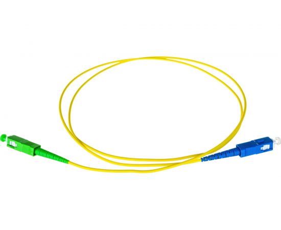 Переходной волоконно-оптический шнур NIKOMAX желтый, 1м NMF-PC1S2C2-SCU-SCA-001 