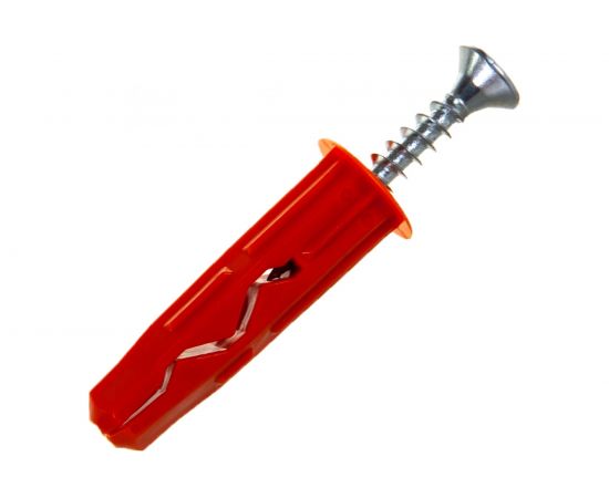 Шуруп ЕВРОПАРТНЕР Zn 5,0х35 в компл. с дюбелем MULTI 10x40 8шт. MP 407 17 – изображение 2