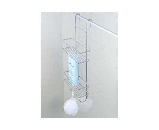 Полка для душевой кабины FIXSEN двухэтажная, хром FX-740-2 – изображение 2