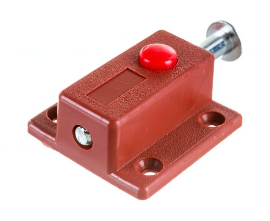 Задвижка Левша кнопочная, мебельная У1-2539 – изображение 2