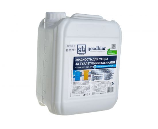 Жидкость по уходу за туалетными кабинами BIO-T PROF -30 градусов ЗИМНИЙ КОНЦЕНТРАТ 5 л Goodhim 95498 – изображение 2