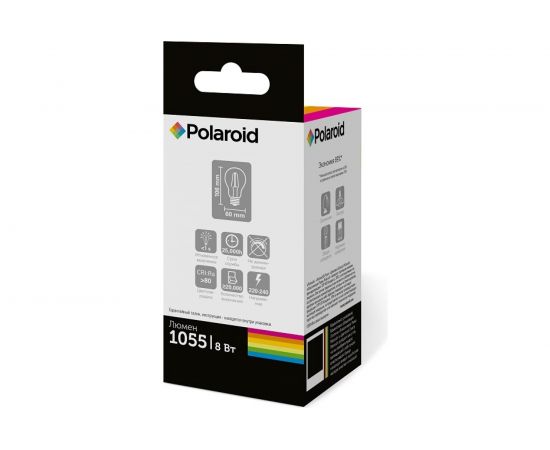 Светодиодная лампа Polaroid 220V FIL A60 8W 4000K E27 1055lm PL-A60F4284 – изображение 2