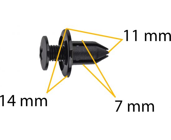 Автокрепеж Acura/Chevrolet/GM/Honda/Lexus/Mazda 10 шт 904670707222, 90657SA60030 КрепАвто 0183 – изображение 2