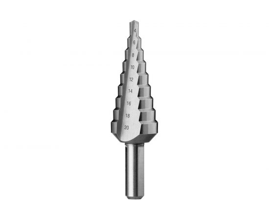 Сверло ступенчатое по сталям и цветным металлам (4-20 мм; 9 ступеней; Р6М5) ЗУБР 29670-4-20-9_z01 – изображение 3