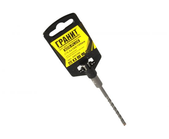 Бур Quadro-X (5.0х160/100 мм; SDS-plus) ГРАНИТ 445160 – изображение 3