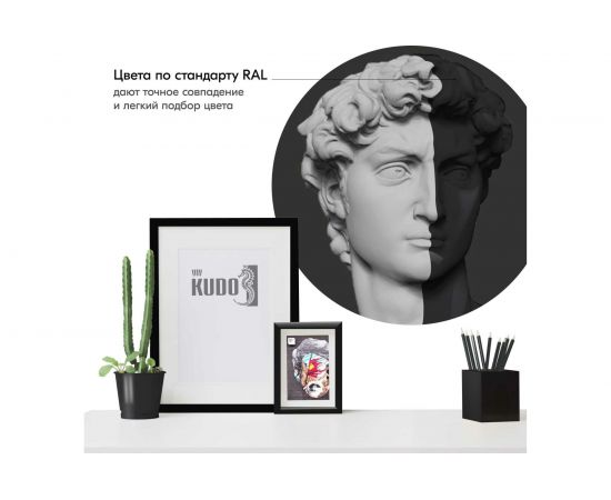 Высокоглянцевая акриловая эмаль KUDO черная RAL 9005, аэрозоль 520 мл 11606224 – изображение 3