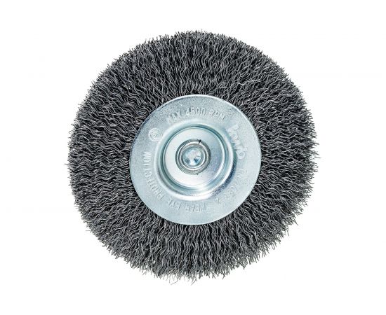 Щетка плоская для дрели жесткая, 100 мм, 0,3 мм KWB 607930 – изображение 3