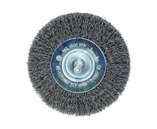 Щетка плоская для дрели жесткая, 100 мм, 0,3 мм KWB 607930 – изображение 4
