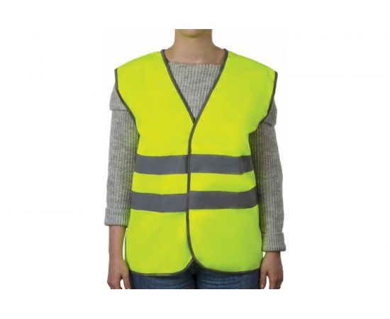 Сигнальный жилет ГРАНДМАСТЕР ГОСТ, 2 светоотражающие полосы, лимонный, XL 52-54, 610834 – изображение 4