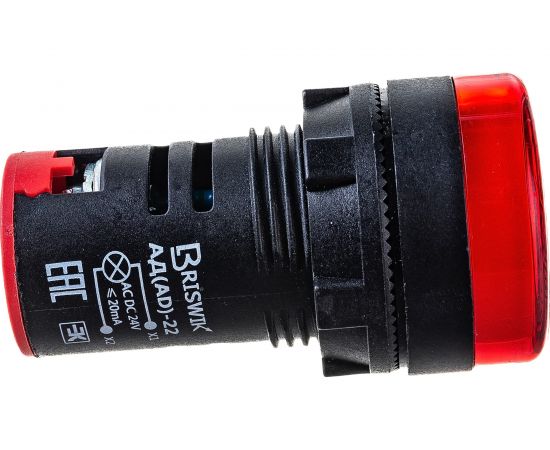 Индикатор Briswik светодиодный АД-22 красный 24В AC/DC IP65 – изображение 4