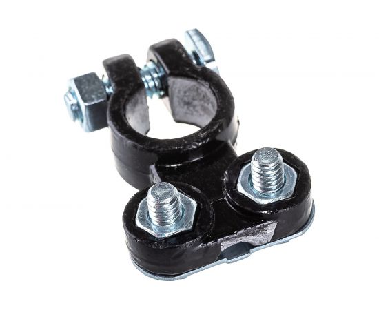 Клеммы General Technologies АКБ под планку 2 шт "+" "-" Тип EURO /свинец/ GT-M040014 – изображение 5