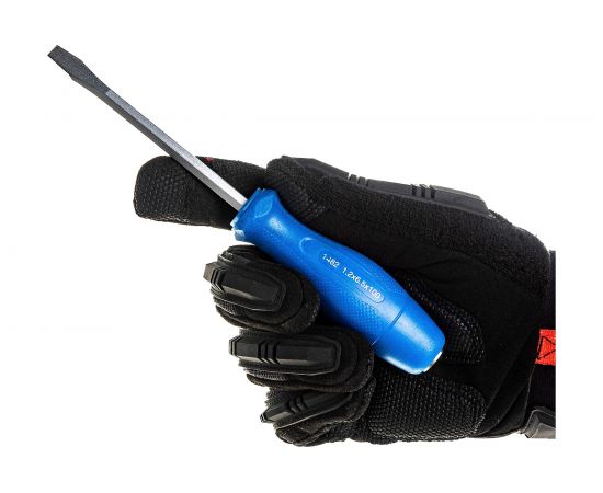 Шлицевая отвертка KING TONY Slotted 6,5 мм 100 мм, силовая, пластиковая ручка 14826504 – изображение 6