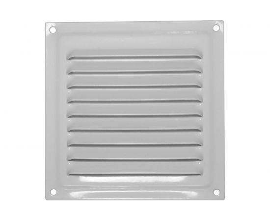 Решетка вентиляционная 100х100 мм белая Трибатрон 87120 