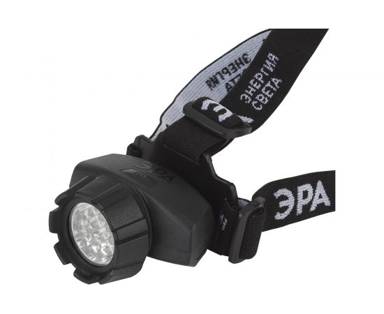 Фонарь ЭРА налобный светодиодный на батарейках 14xLED, 3xAAA, 4 режима, черный, блистер GB-603 Б0031383 