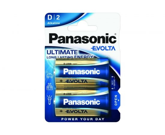 Батарейка Panasonic LR20 EVOLTA BL2 6604 